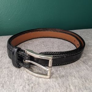 Brighton Leather Belt, Size 40, Black
